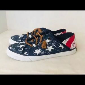 Sperry Top Sider Seacoast Isle Star Stripe 6 Women